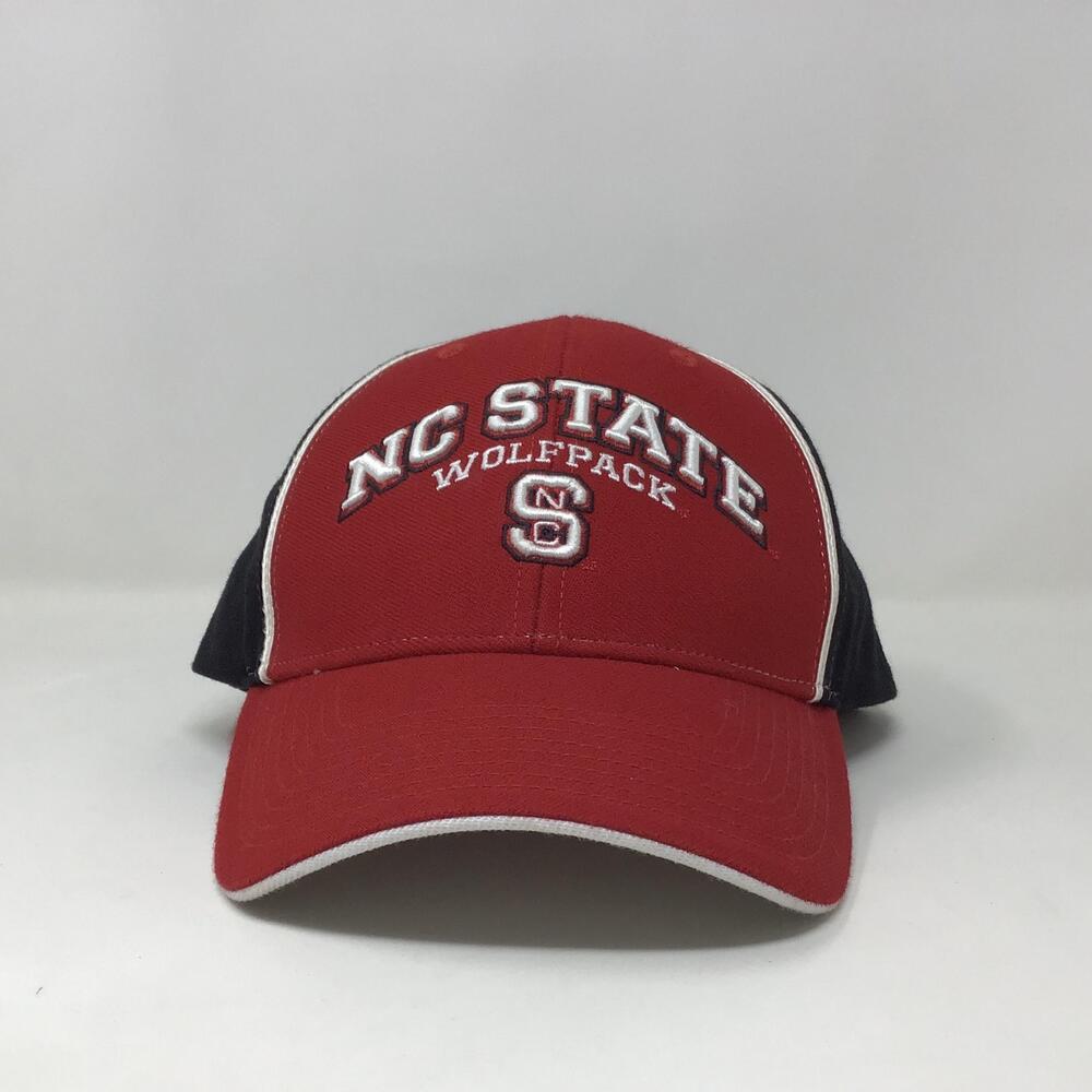 NC State Wolfpack Hat Cap Strap Back Men One Size Red NCAA Twins Enterprise